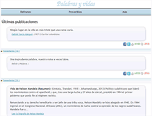 Tablet Screenshot of palabrasyvidas.com
